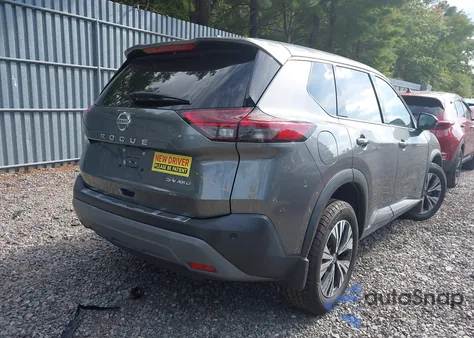 2021 Nissan Rogue Sv Intelligent Awd из США, поврежденный, VIN 5N1AT3BB0MC722452